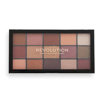 Makeup Revolution Eyeshadow Palette – 15 Highly Pigmented Shades (Shimmer & Matte Mix)