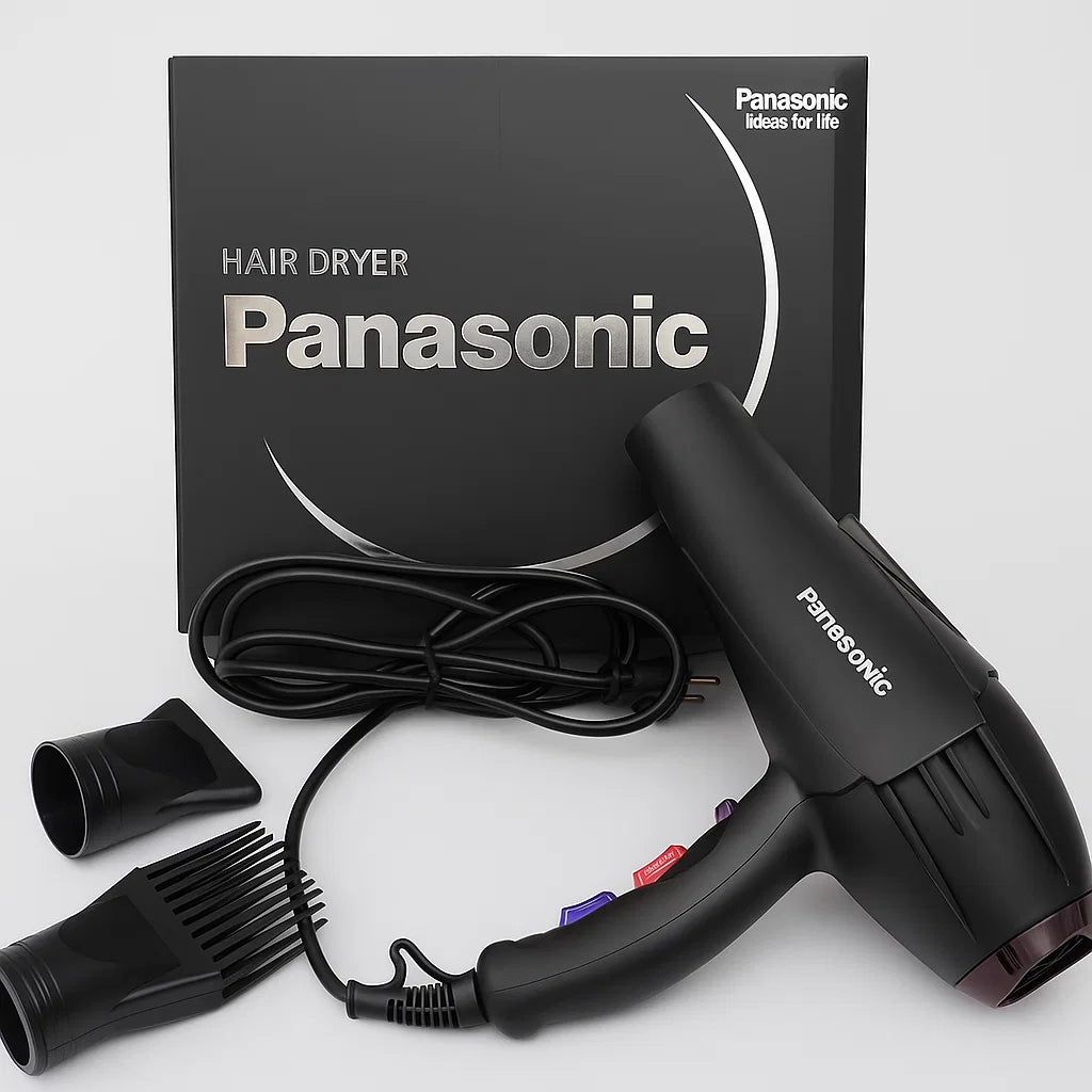 Panasonic Professional Hair Dryer – With Nozzle & Comb Attachments