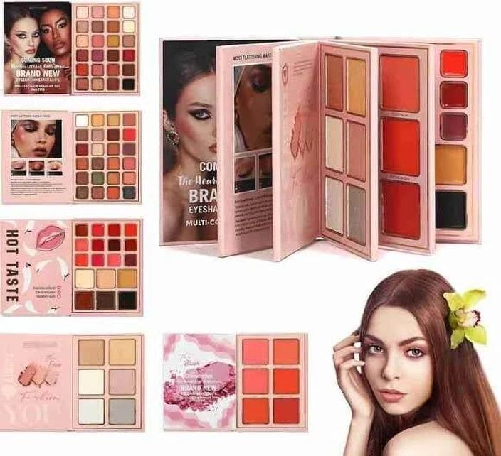 Hot Taste Multi-Book Makeup Palette – Eyeshadow, Blush & Lip Colors