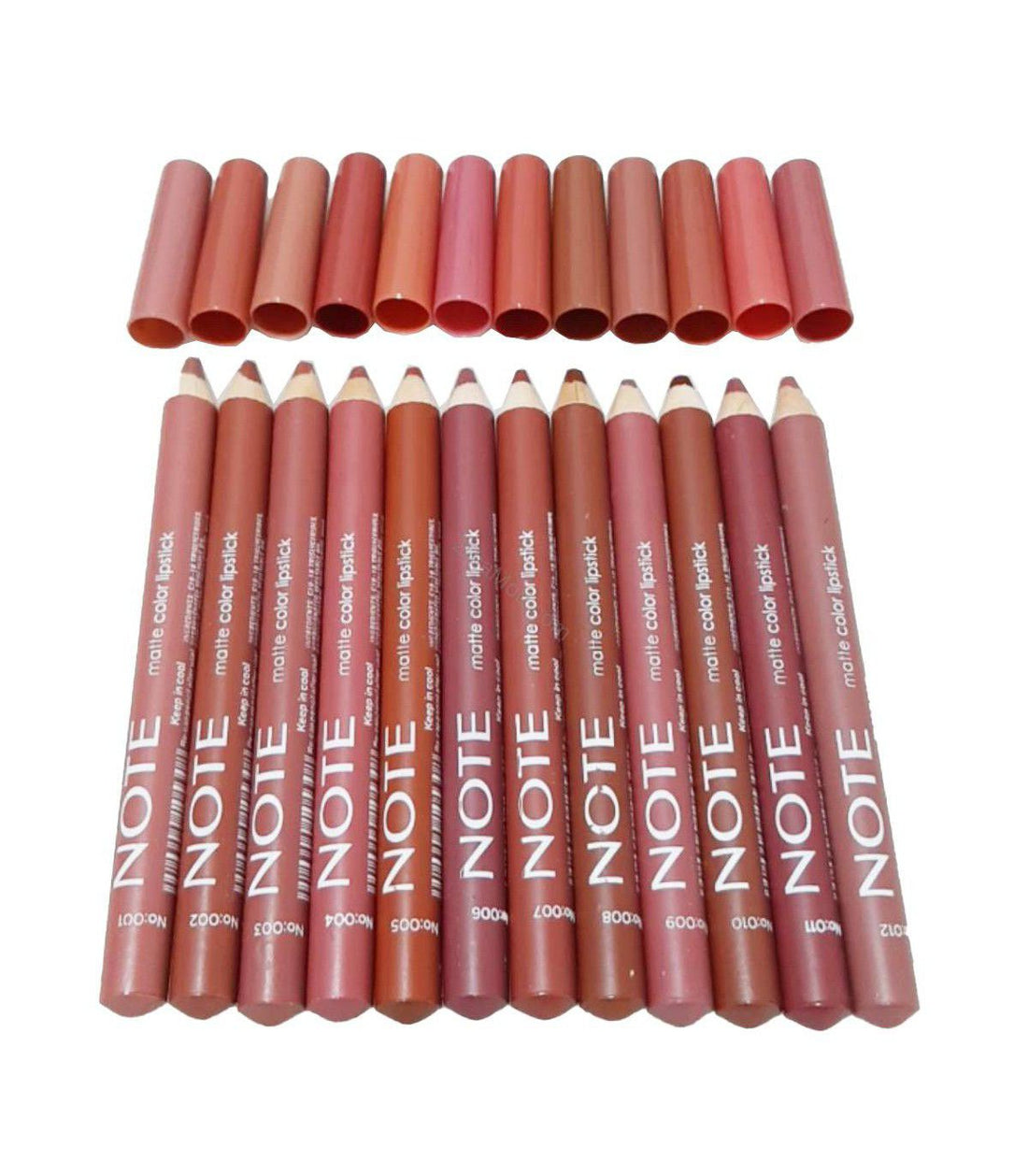 NOTE Matte Color Lipstick Pencils – Long Lasting Lip Crayons (Set of Shades)