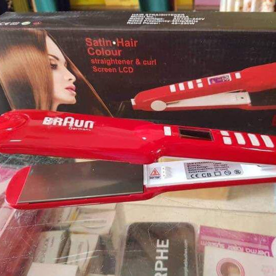 Braun Germany Professional Hair Straightener – Adjustable Temperature